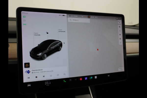 Tesla Model 3 RWD SR+ 60kWh 325PK 19"Lmv  AutoPilot Leder PanoDak Adaptive-Cruise Lmv Camera's Elektr.-Stuur+Stoelen+Spiegels+Geheugen+Easy-En Navi LED Comfortstoelen ACC DAB Voorverwarmen interieur via App Keyless via Telefoonsleutel One-Pedal-Drive 1e Eigenaar Origineel Nederlandse auto tot 11kw laden thuis! 1.584kg licht!