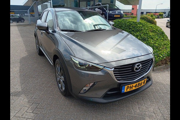 Mazda CX-3 2.0 SkyActiv-G 120 GT-Luxury AUTOMAAT, Leder, Navi, Clima, Head-up, etc. incl. 12 MND BOVAGGARANTIE Mazda CX-3 2.0 SkyActiv-G 120 GT-Luxury AUTOMAAT, Leder, Navi, Clima, Head-up, etc. incl. 12 MND BOVAGGARANTIE