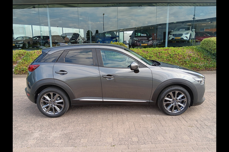 Mazda CX-3 2.0 SkyActiv-G 120 GT-Luxury AUTOMAAT, Leder, Navi, Clima, Head-up, etc. incl. 12 MND BOVAGGARANTIE Mazda CX-3 2.0 SkyActiv-G 120 GT-Luxury AUTOMAAT, Leder, Navi, Clima, Head-up, etc. incl. 12 MND BOVAGGARANTIE