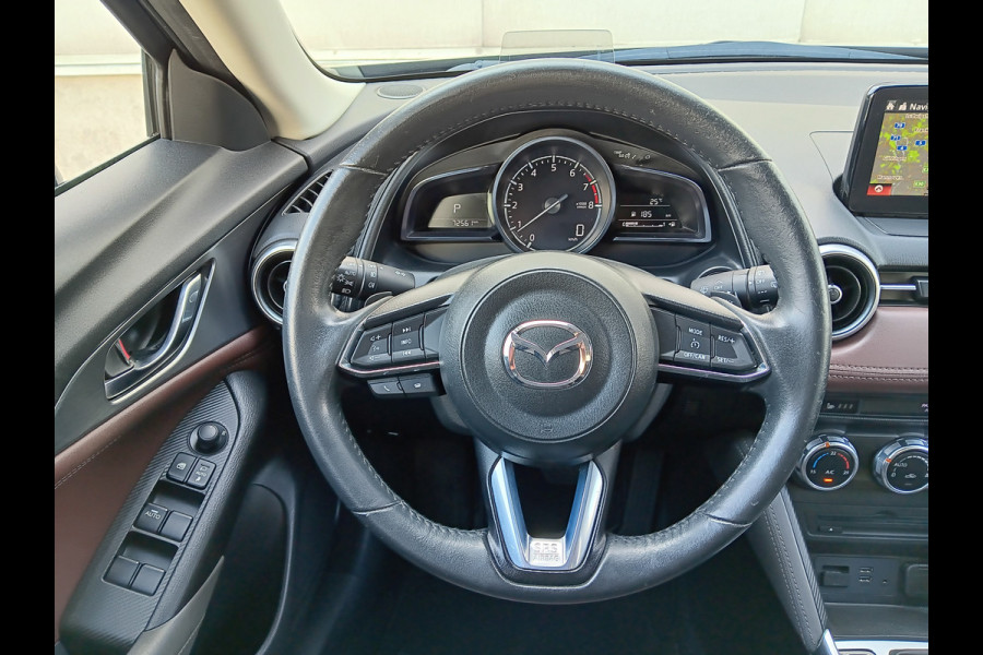 Mazda CX-3 2.0 SkyActiv-G 120 GT-Luxury AUTOMAAT, Leder, Navi, Clima, Head-up, etc. incl. 12 MND BOVAGGARANTIE Mazda CX-3 2.0 SkyActiv-G 120 GT-Luxury AUTOMAAT, Leder, Navi, Clima, Head-up, etc. incl. 12 MND BOVAGGARANTIE