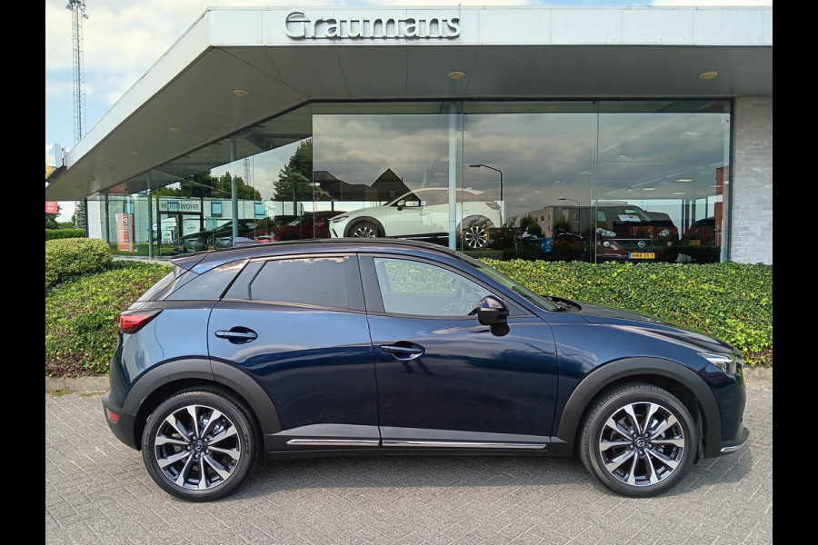 Mazda CX-3 2.0 SkyActiv-G 120 GT-M Line AUTOMAAT, Navi, Clima, Head-up, 18" etc. incl. 12 MND BOVAGGARANTIE Mazda CX-3 2.0 SkyActiv-G 120 GT-M Line AUTOMAAT, Navi, Clima, Head-up, 18" etc. incl. 12 MND BOVAGGARANTIE