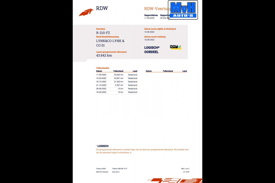 Lynk & Co 01 1.5 Hybride|FULL BLACK XXL|LEER|360°CAM|NAP