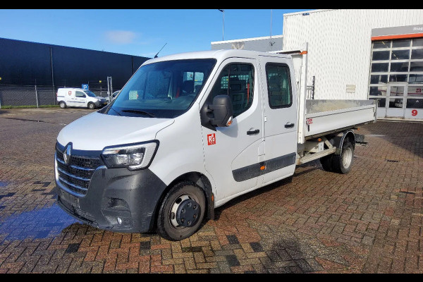 Renault Master 165.35 DUBBELE CABINE - EURO 6 - DUBBELLUCHT KIPPER + TREKHAAK