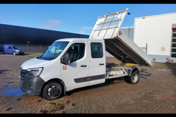 Renault Master 165.35 DUBBELE CABINE - EURO 6 - DUBBELLUCHT KIPPER + TREKHAAK
