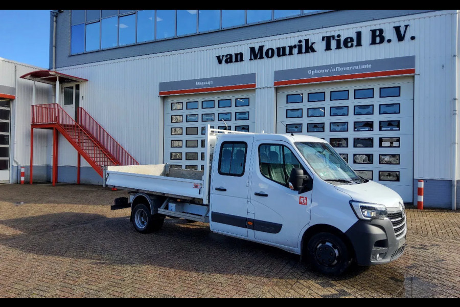 Renault Master 165.35 DUBBELE CABINE - EURO 6 - DUBBELLUCHT KIPPER + TREKHAAK