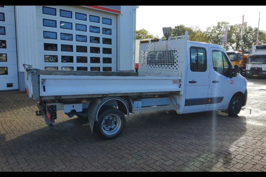 Renault Master 165.35 DUBBELE CABINE - EURO 6 - DUBBELLUCHT KIPPER + TREKHAAK