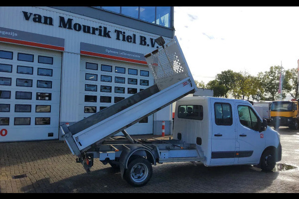 Renault Master 165.35 DUBBELE CABINE - EURO 6 - DUBBELLUCHT KIPPER + TREKHAAK