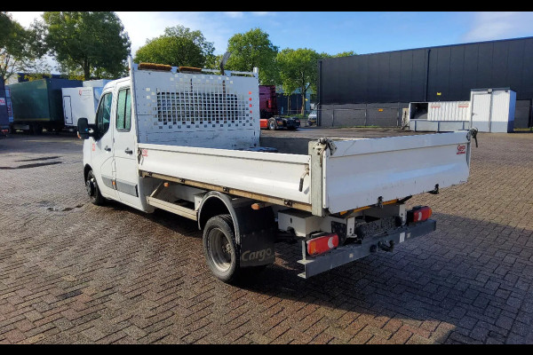 Renault Master 165.35 DUBBELE CABINE - EURO 6 - DUBBELLUCHT KIPPER + TREKHAAK