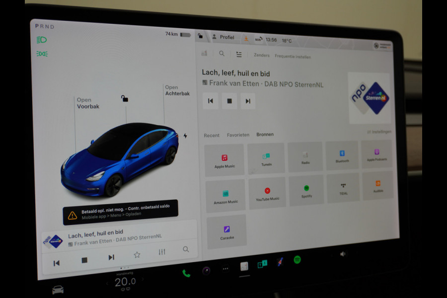 Tesla Model 3 RWD SR+ 60kWh 325PK SOH 88% Lmv  AutoPilot Leder PanoDak Adaptive-Cruise Lmv Camera's Elektr.-Stuur+Stoelen+Spiegels+Geheugen+Ea Navi LED Comfortstoelen ACC DAB Voorverwarmen interieur via App Keyless via Telefoonsleutel One-Pedal-Drive Origineel Nederlandse auto tot 11kw laden thuis! 1.584kg licht! accu garantie 160dkm/29-09-2028 Tesla Model 3 RWD SR+ 60kWh 325PK SOH 88% Lmv  AutoPilot Leder PanoDak Adaptive-Cruise Lmv Camera's Elektr.-Stuur+Stoelen+Spiegels+Geheugen+Ea Navi LED Comfortstoelen ACC DAB Voorverwarmen interieur via App Keyless via Telefoonsleutel One-Pedal-Drive Origineel Nederlandse auto tot 11kw laden thuis! 1.584kg licht! accu garantie 160dkm/29-09-2028