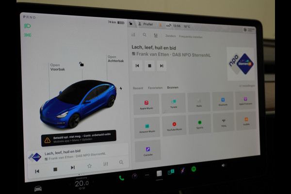 Tesla Model 3 RWD SR+ 60kWh 325PK SOH 88% Lmv  AutoPilot Leder PanoDak Adaptive-Cruise Lmv Camera's Elektr.-Stuur+Stoelen+Spiegels+Geheugen+Ea Navi LED Comfortstoelen ACC DAB Voorverwarmen interieur via App Keyless via Telefoonsleutel One-Pedal-Drive Origineel Nederlandse auto tot 11kw laden thuis! 1.584kg licht! accu garantie 160dkm/29-09-2028 Tesla Model 3 RWD SR+ 60kWh 325PK SOH 88% Lmv  AutoPilot Leder PanoDak Adaptive-Cruise Lmv Camera's Elektr.-Stuur+Stoelen+Spiegels+Geheugen+Ea Navi LED Comfortstoelen ACC DAB Voorverwarmen interieur via App Keyless via Telefoonsleutel One-Pedal-Drive Origineel Nederlandse auto tot 11kw laden thuis! 1.584kg licht! accu garantie 160dkm/29-09-2028
