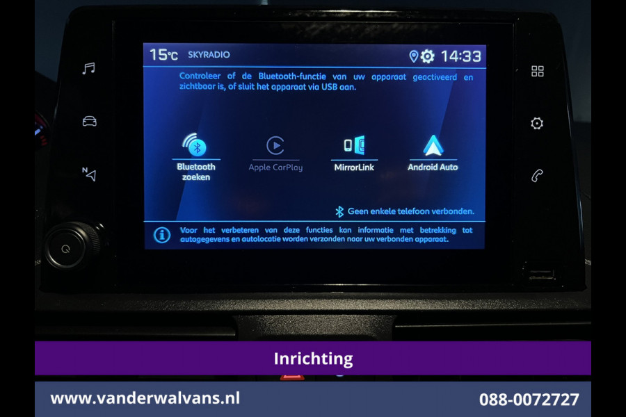 Peugeot Partner 1.5 BlueHDI 102pk L1H1 Inrichting Euro6 Airco | Camera | Apple Carplay | Trekhaak | Cruisecontrol Android Auto, Parkeersensoren Peugeot Partner 1.5 BlueHDI 102pk L1H1 Inrichting Euro6 Airco | Camera | Apple Carplay | Trekhaak | Cruisecontrol Android Auto, Parkeersensoren