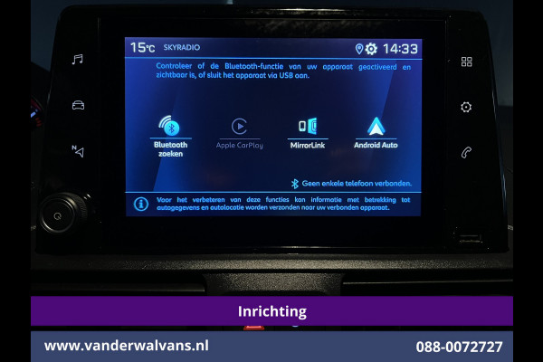 Peugeot Partner 1.5 BlueHDI 102pk L1H1 Inrichting Euro6 Airco | Camera | Apple Carplay | Trekhaak | Cruisecontrol Android Auto, Parkeersensoren Peugeot Partner 1.5 BlueHDI 102pk L1H1 Inrichting Euro6 Airco | Camera | Apple Carplay | Trekhaak | Cruisecontrol Android Auto, Parkeersensoren