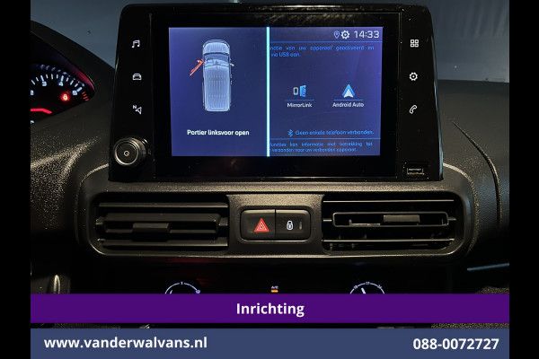 Peugeot Partner 1.5 BlueHDI 102pk L1H1 Inrichting Euro6 Airco | Camera | Apple Carplay | Trekhaak | Cruisecontrol Android Auto, Parkeersensoren Peugeot Partner 1.5 BlueHDI 102pk L1H1 Inrichting Euro6 Airco | Camera | Apple Carplay | Trekhaak | Cruisecontrol Android Auto, Parkeersensoren
