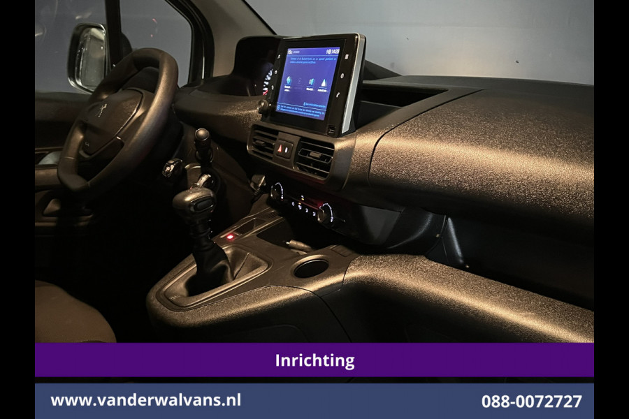 Peugeot Partner 1.5 BlueHDI 102pk L1H1 Inrichting Euro6 Airco | Camera | Apple Carplay | Trekhaak | Cruisecontrol Android Auto, Parkeersensoren Peugeot Partner 1.5 BlueHDI 102pk L1H1 Inrichting Euro6 Airco | Camera | Apple Carplay | Trekhaak | Cruisecontrol Android Auto, Parkeersensoren