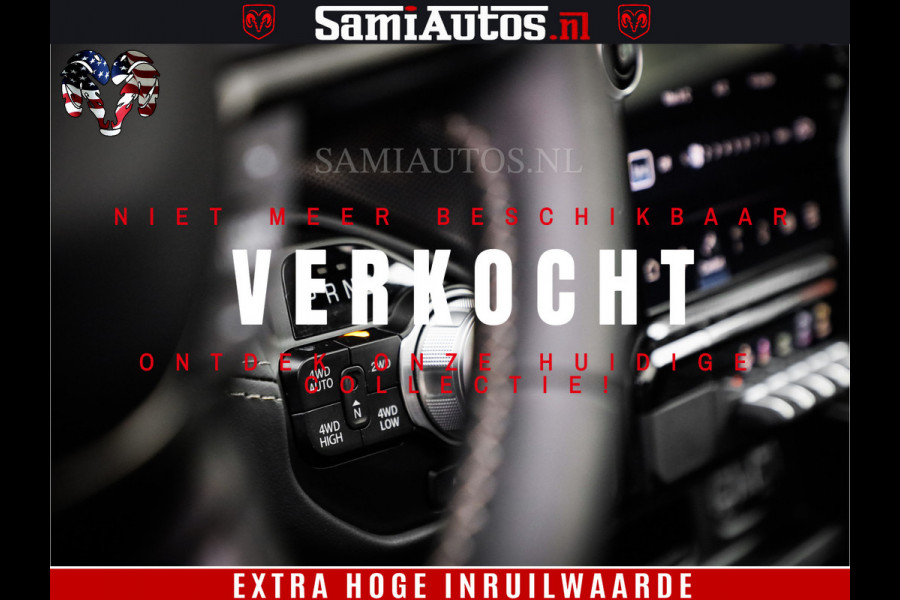 Dodge Ram 1500 LIMITED | 5.7 V8 4X4 | HUD | LUCHTVERING | 360CAM | HUD | DIGI CLUSTER | BINNENSPIEGEL CAMERA | CREWCAB | PANORAMA | AUTO TREEPLANK | ADAPTIVE CRUISE | LPG RAM VOL | BLACK ON BLACK