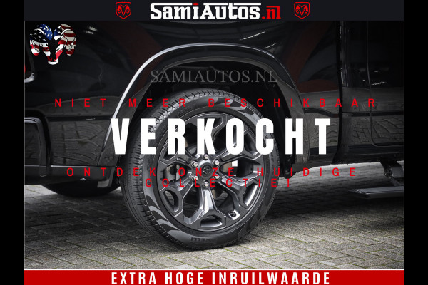 Dodge Ram 1500 LIMITED | 5.7 V8 4X4 | HUD | LUCHTVERING | 360CAM | HUD | DIGI CLUSTER | BINNENSPIEGEL CAMERA | CREWCAB | PANORAMA | AUTO TREEPLANK | ADAPTIVE CRUISE | LPG RAM VOL | BLACK ON BLACK