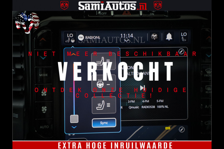 Dodge Ram 1500 LIMITED | 5.7 V8 4X4 | HUD | LUCHTVERING | 360CAM | HUD | DIGI CLUSTER | BINNENSPIEGEL CAMERA | CREWCAB | PANORAMA | AUTO TREEPLANK | ADAPTIVE CRUISE | LPG RAM VOL | BLACK ON BLACK