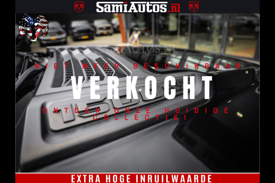 Dodge Ram 1500 LIMITED | 5.7 V8 4X4 | HUD | LUCHTVERING | 360CAM | HUD | DIGI CLUSTER | BINNENSPIEGEL CAMERA | CREWCAB | PANORAMA | AUTO TREEPLANK | ADAPTIVE CRUISE | LPG RAM VOL | BLACK ON BLACK