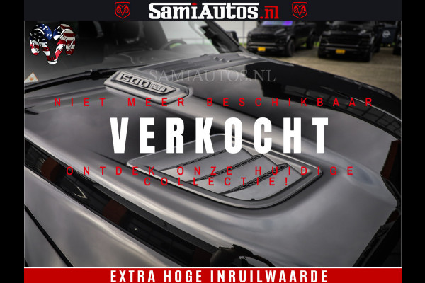 Dodge Ram 1500 LIMITED | 5.7 V8 4X4 | HUD | LUCHTVERING | 360CAM | HUD | DIGI CLUSTER | BINNENSPIEGEL CAMERA | CREWCAB | PANORAMA | AUTO TREEPLANK | ADAPTIVE CRUISE | LPG RAM VOL | BLACK ON BLACK