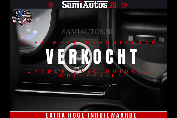 Dodge Ram 1500 LIMITED | 5.7 V8 4X4 | HUD | LUCHTVERING | 360CAM | HUD | DIGI CLUSTER | BINNENSPIEGEL CAMERA | CREWCAB | PANORAMA | AUTO TREEPLANK | ADAPTIVE CRUISE | LPG RAM VOL | BLACK ON BLACK
