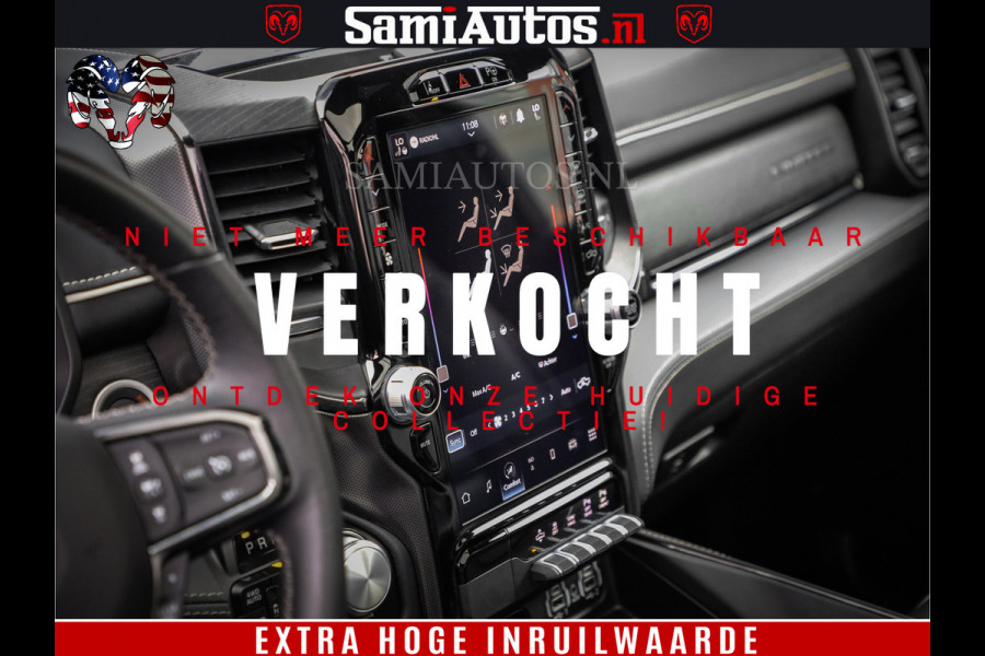 Dodge Ram 1500 LIMITED | 5.7 V8 4X4 | HUD | LUCHTVERING | 360CAM | HUD | DIGI CLUSTER | BINNENSPIEGEL CAMERA | CREWCAB | PANORAMA | AUTO TREEPLANK | ADAPTIVE CRUISE | LPG RAM VOL | BLACK ON BLACK