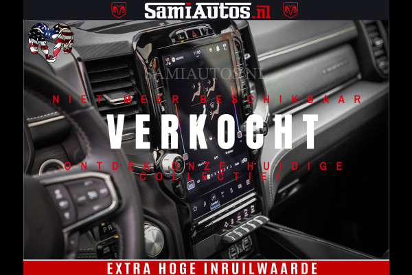 Dodge Ram 1500 LIMITED | 5.7 V8 4X4 | HUD | LUCHTVERING | 360CAM | HUD | DIGI CLUSTER | BINNENSPIEGEL CAMERA | CREWCAB | PANORAMA | AUTO TREEPLANK | ADAPTIVE CRUISE | LPG RAM VOL | BLACK ON BLACK