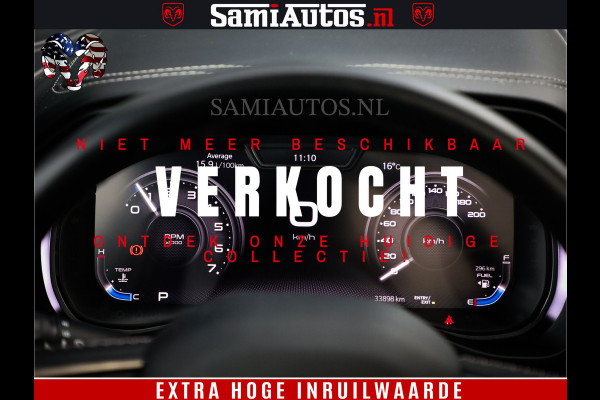 Dodge Ram 1500 LIMITED | 5.7 V8 4X4 | HUD | LUCHTVERING | 360CAM | HUD | DIGI CLUSTER | BINNENSPIEGEL CAMERA | CREWCAB | PANORAMA | AUTO TREEPLANK | ADAPTIVE CRUISE | LPG RAM VOL | BLACK ON BLACK