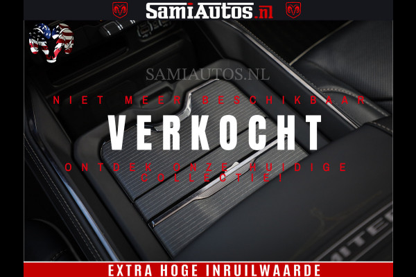 Dodge Ram 1500 LIMITED | 5.7 V8 4X4 | HUD | LUCHTVERING | 360CAM | HUD | DIGI CLUSTER | BINNENSPIEGEL CAMERA | CREWCAB | PANORAMA | AUTO TREEPLANK | ADAPTIVE CRUISE | LPG RAM VOL | BLACK ON BLACK