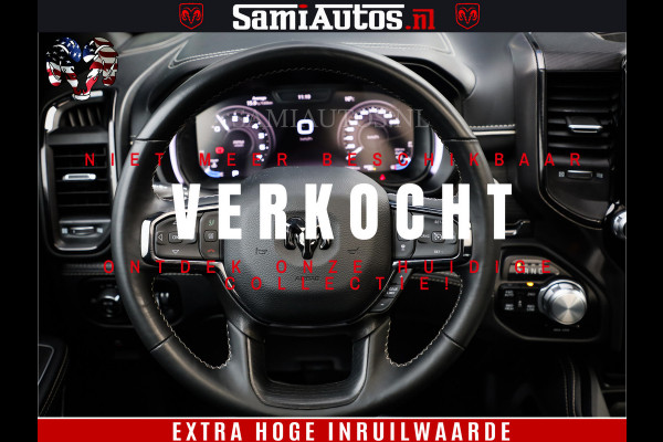 Dodge Ram 1500 LIMITED | 5.7 V8 4X4 | HUD | LUCHTVERING | 360CAM | HUD | DIGI CLUSTER | BINNENSPIEGEL CAMERA | CREWCAB | PANORAMA | AUTO TREEPLANK | ADAPTIVE CRUISE | LPG RAM VOL | BLACK ON BLACK