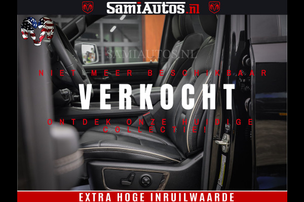 Dodge Ram 1500 LIMITED | 5.7 V8 4X4 | HUD | LUCHTVERING | 360CAM | HUD | DIGI CLUSTER | BINNENSPIEGEL CAMERA | CREWCAB | PANORAMA | AUTO TREEPLANK | ADAPTIVE CRUISE | LPG RAM VOL | BLACK ON BLACK