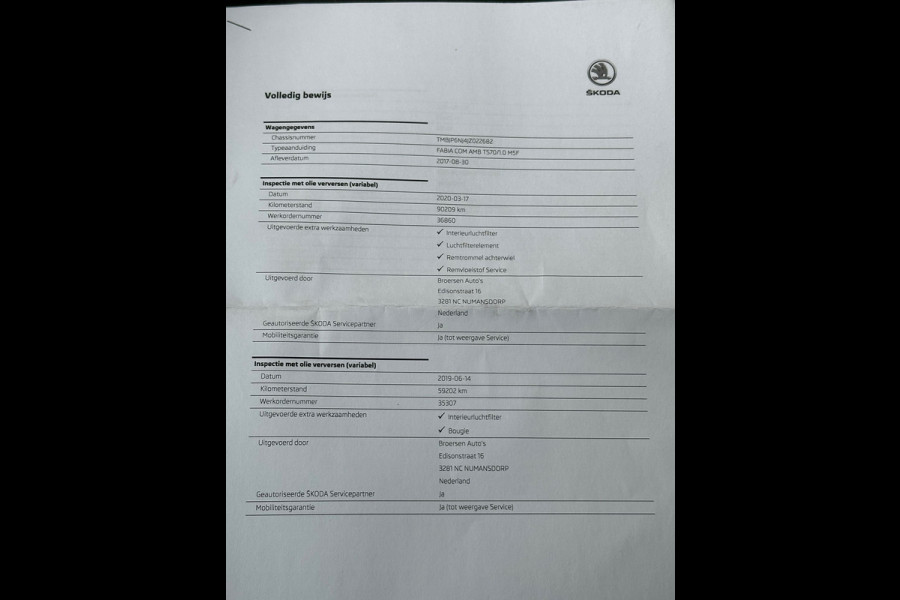 Škoda Fabia Combi 1.0 TSI Drive Navi Airco PDC