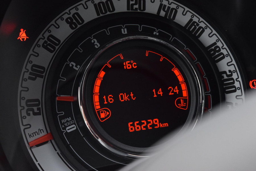 Fiat 500 80pk Turbo Sport|16"|PDC|Cruise|Lage km.