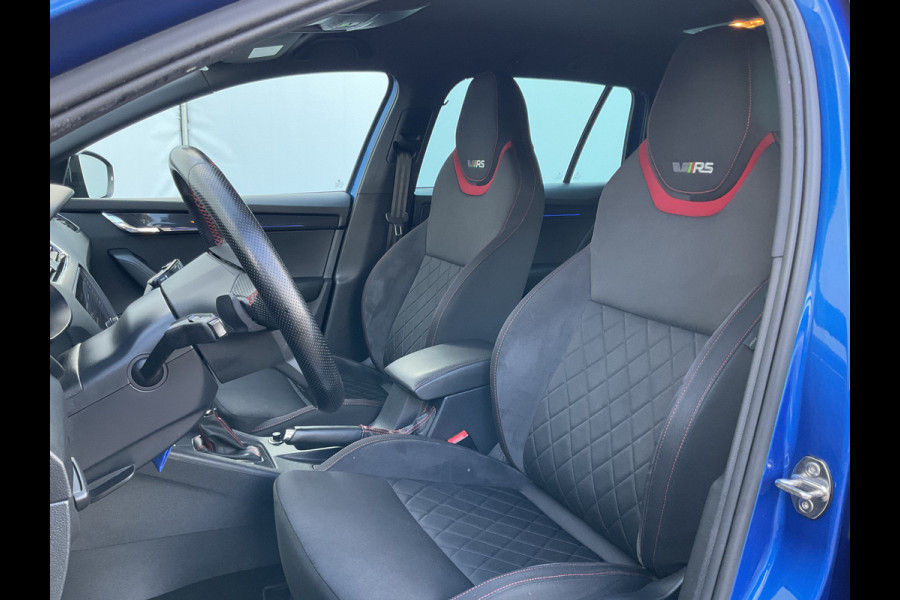 Škoda Octavia Combi 2.0 TSI RS 245PK Sportzetels Nav/Cam Carplay Stoelverw Elek.Klep Race-Blue Voll.Onderhouden!