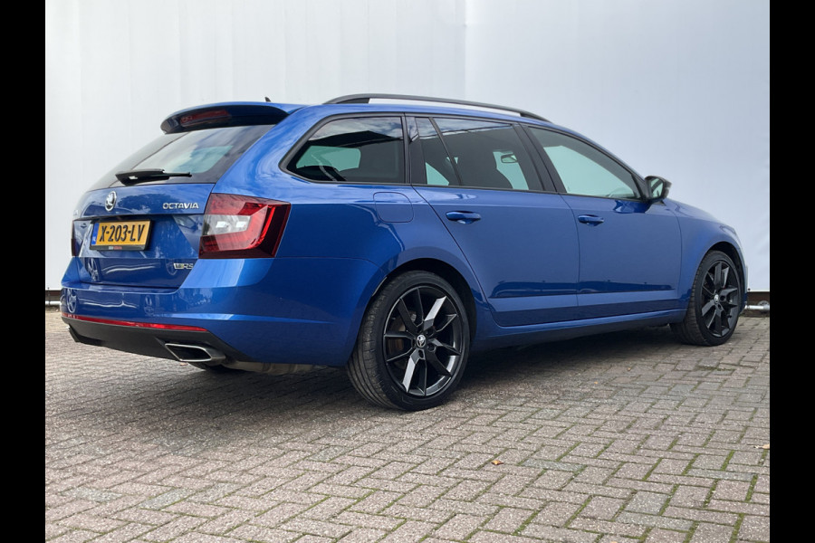 Škoda Octavia Combi 2.0 TSI RS 245PK Sportzetels Nav/Cam Carplay Stoelverw Elek.Klep Race-Blue Voll.Onderhouden!