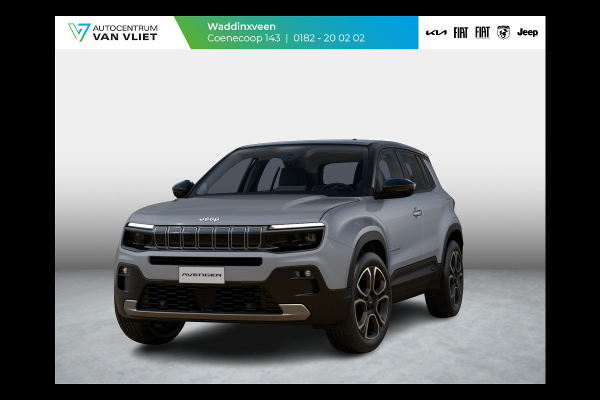 Jeep Avenger 1.2 e-Hybrid Summit | Uit voorraad leverbaar | Winter Pack | Schuif/Kanteldak | Infotaiment&Convenience Pack | Bicolore Jeep Avenger 1.2 e-Hybrid Summit | Uit voorraad leverbaar | Winter Pack | Schuif/Kanteldak | Infotaiment&Convenience Pack | Bicolore