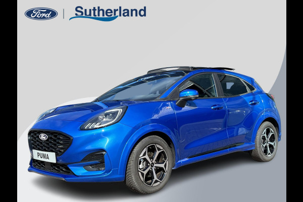 Ford Puma 1.0 EcoBoost Hybrid ST-Line Automaat 125pk | Panoramadak | Trekhaak afneembaar | Winter Pack | Adaptive cruise control  | Elektrische achterklep | Matrix LED | Keyless Entry | Navigatiesysteem | Privacy glass