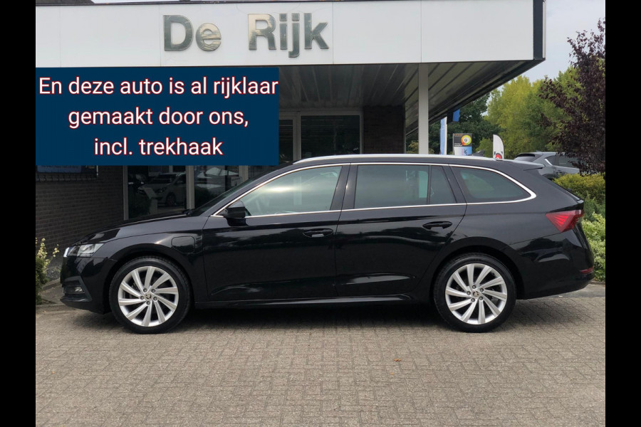 Škoda Octavia Combi 1.4 TSI iV PHEV Sportline Business RIJKLAAR! | Trekhaak, ACC, Navi, DAB, Carplay/Android, Stoelverw, Clima |