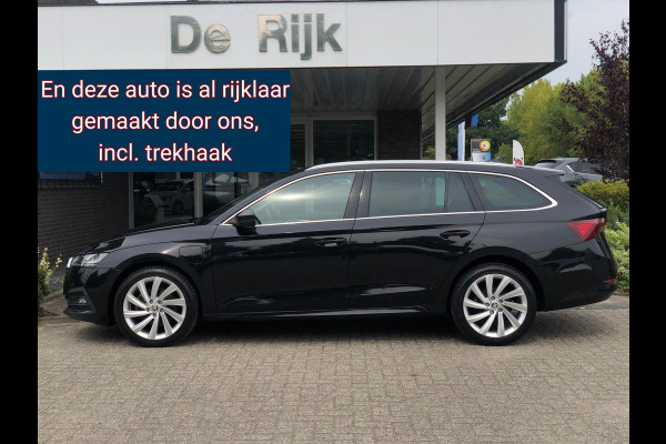 Škoda Octavia Combi 1.4 TSI iV PHEV Sportline Business RIJKLAAR! | Trekhaak, ACC, Navi, DAB, Carplay/Android, Stoelverw, Clima |