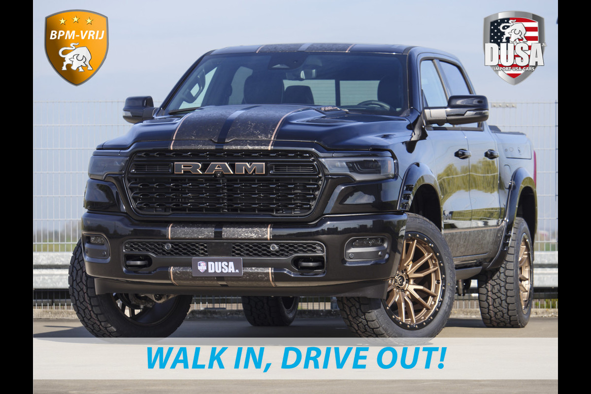 Dodge Ram | 1500 | Limited | 3.0L Twin-Turbo I6 | High Output | BPM-VRIJ | Passenger Display | 14,4 Touch Screen | LPG | RAMBOX Getoonde accessoires zijn verkrijgbaar tegen meerprijs
