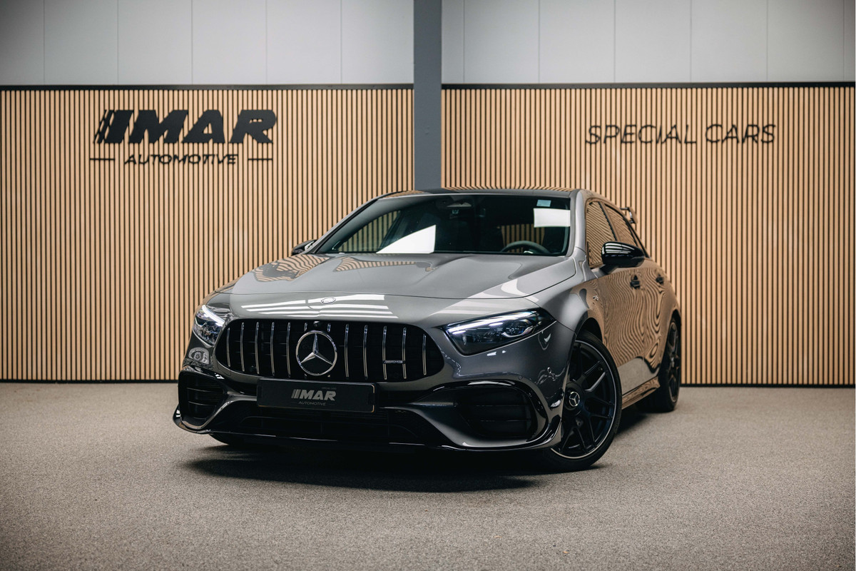 Mercedes-Benz A-Klasse AMG 45 S 4MATIC+ | Pano | Sportstoelen | Burmester | Stuurverwarming | Mercedes-Benz A-Klasse AMG 45 S 4MATIC+ | Pano | Sportstoelen | Burmester | Stuurverwarming |