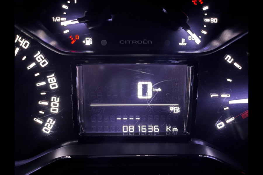 Citroën Berlingo L2H1 1.6 BlueHDI 100PK euro6 Club XL 3persoons, Airco, CruiseControl, Navigatie, Grijs metallic, RIJKLAARPRIJS!