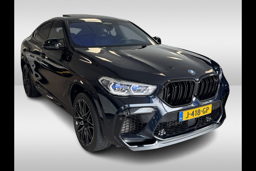 BMW X6 M Competition / Trekhaak / Panoramadak / 360Camera / Head-up / Rear Entertainment / Bowers & Wilkens / 22'' / Softclose / Intr.voorverwarming / Carbon intr. / Stoelventilatie / Stuur+Stoelverwarming / DAB