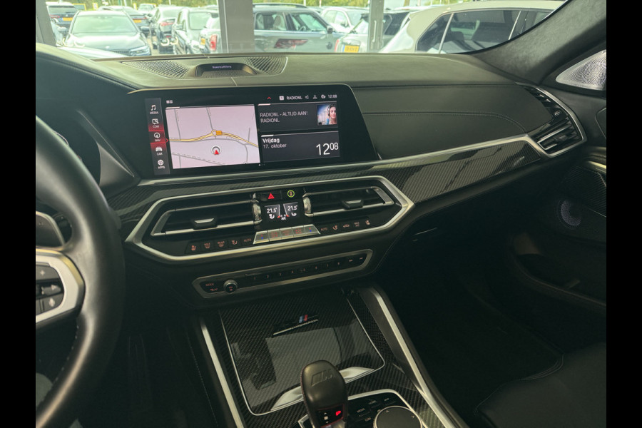 BMW X6 M Competition / Trekhaak / Panoramadak / 360Camera / Head-up / Rear Entertainment / Bowers & Wilkens / 22'' / Softclose / Intr.voorverwarming / Carbon intr. / Stoelventilatie / Stuur+Stoelverwarming / DAB