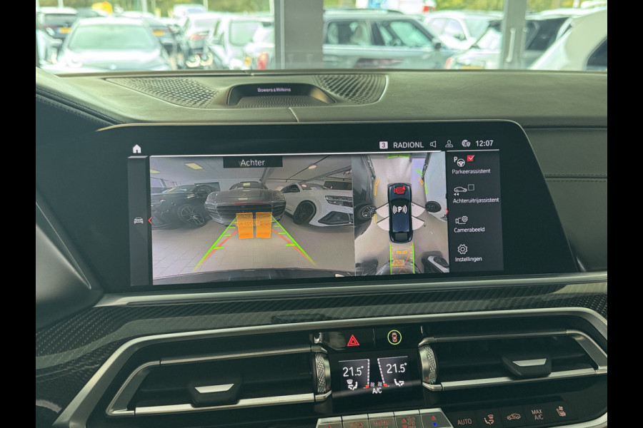 BMW X6 M Competition / Trekhaak / Panoramadak / 360Camera / Head-up / Rear Entertainment / Bowers & Wilkens / 22'' / Softclose / Intr.voorverwarming / Carbon intr. / Stoelventilatie / Stuur+Stoelverwarming / DAB
