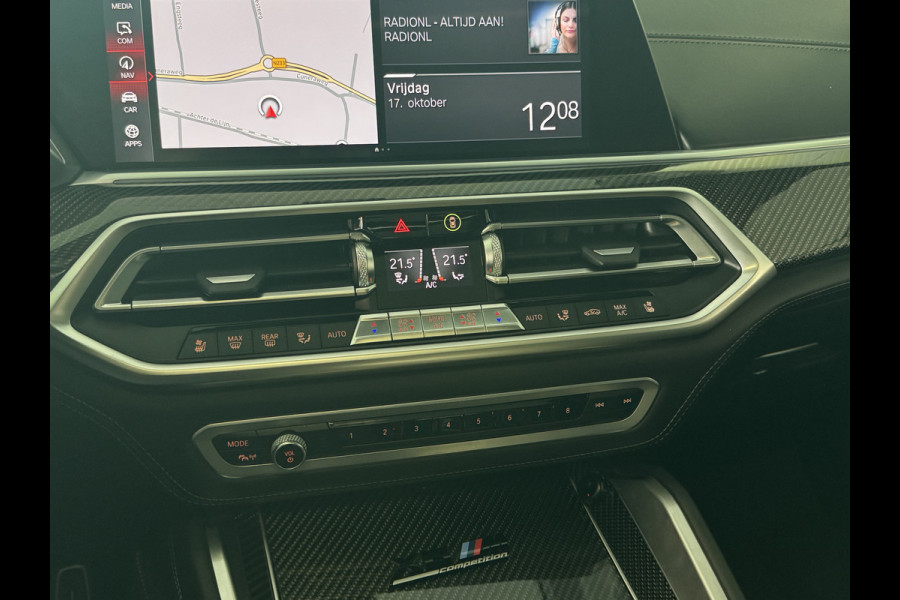 BMW X6 M Competition / Trekhaak / Panoramadak / 360Camera / Head-up / Rear Entertainment / Bowers & Wilkens / 22'' / Softclose / Intr.voorverwarming / Carbon intr. / Stoelventilatie / Stuur+Stoelverwarming / DAB