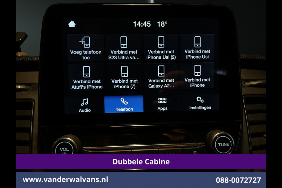 Ford Transit Custom 2.0 TDCI 130pk L2H1 Dubbele Cabine Euro6 Airco | 5-Zits | Camera | 2x zijdeur | Apple Carplay Cruisecontrol, LED, LM velgen, Stoelverwarming, Verwarmde voorruit, Parkeersensoren, Sidebars, 2800kg trekvermogen Ford Transit Custom 2.0 TDCI 130pk L2H1 Dubbele Cabine Euro6 Airco | 5-Zits | Camera | 2x zijdeur | Apple Carplay Cruisecontrol, LED, LM velgen, Stoelverwarming, Verwarmde voorruit, Parkeersensoren, Sidebars, 2800kg trekvermogen