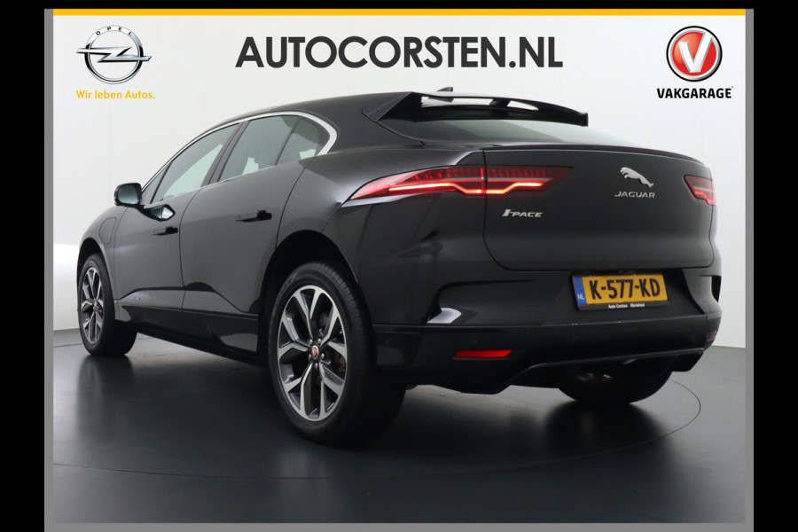 Jaguar I-PACE EV320 SE 90kWh 3Fase ! SOH 95,5% AWD Leer Pano-dak Meridian™ Hifi Memory Navi Ecc 3D-Surround Camera Cruise Control Business Pac Apple Carplay Android Auto Stoel+Stuur+Voorruitverwarming Led Origineel Nederlandse Auto Nieuwprijs €76.050,- Deze kan thuis wél met 11kw/uur laden