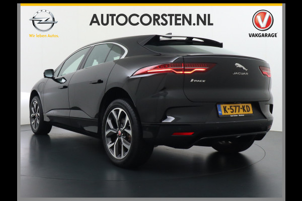 Jaguar I-PACE EV320 SE 90kWh 3Fase ! SOH 95,5% AWD Leer Pano-dak Meridian™ Hifi Memory Navi Ecc 3D-Surround Camera Cruise Control Business Pac Apple Carplay Android Auto Stoel+Stuur+Voorruitverwarming Led Origineel Nederlandse Auto Nieuwprijs €76.050,- Deze kan thuis wél met 11kw/uur laden