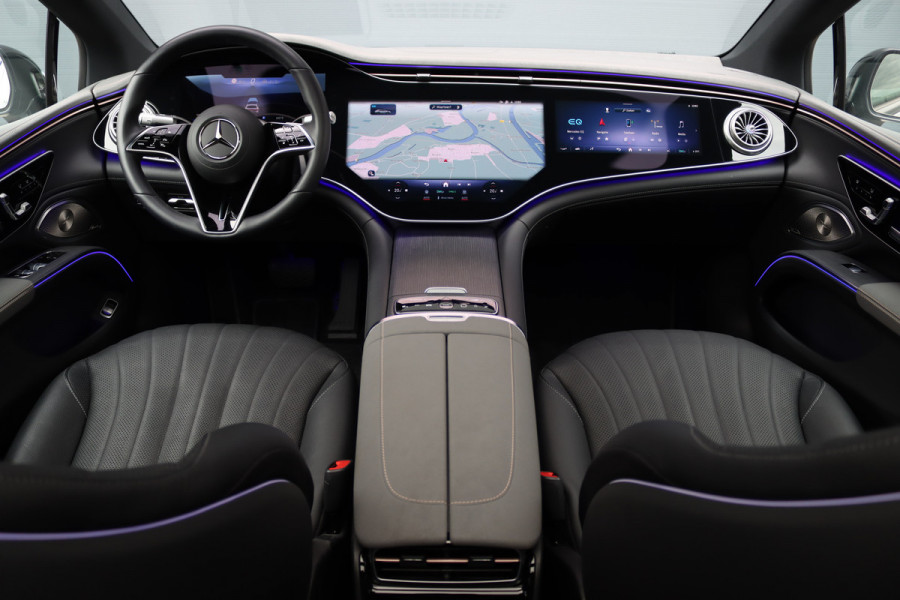 Mercedes-Benz EQS 450 4MATIC AMG Line 118 kWh | Hyperscreen | Airmatic | Achterasbesturing | Distronic+ | Stoelventilatie V+A | Burmester | Massage | Verwarmd Stuurwiel | HUD | Digital Light | Mercedes-Benz EQS 450 4MATIC AMG Line 118 kWh | Hyperscreen | Airmatic | Achterasbesturing | Distronic+ | Stoelventilatie V+A | Burmester | Massage | Verwarmd Stuurwiel | HUD | Digital Light |