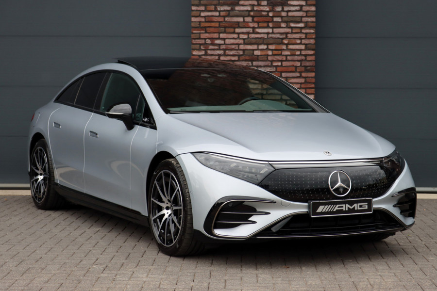 Mercedes-Benz EQS 450 4MATIC AMG Line 118 kWh | Hyperscreen | Airmatic | Achterasbesturing | Distronic+ | Stoelventilatie V+A | Burmester | Massage | Verwarmd Stuurwiel | HUD | Digital Light | Mercedes-Benz EQS 450 4MATIC AMG Line 118 kWh | Hyperscreen | Airmatic | Achterasbesturing | Distronic+ | Stoelventilatie V+A | Burmester | Massage | Verwarmd Stuurwiel | HUD | Digital Light |